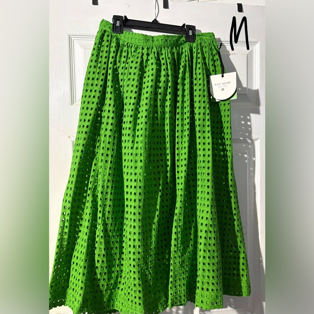 Kate Spade Leafy Green A-Line Skirt